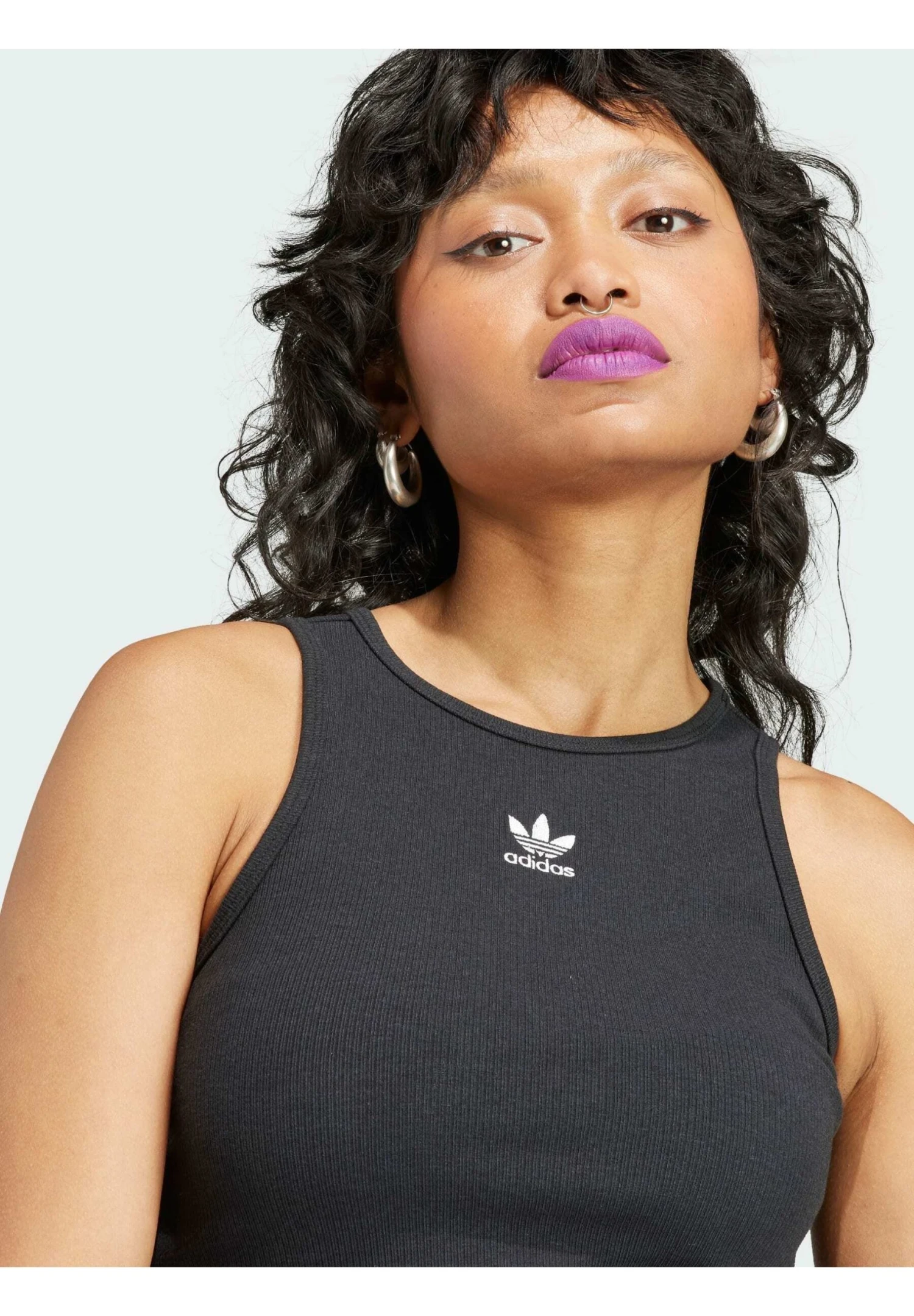 Adidas Originals Essentials Rib Tank Top - Top - Black 5 Adidas Originals Essentials Rib Tank Top - Top - Black - Image 3
