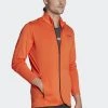 ADIDAS PERFORMANCE Mt Full - Zip-Up Sweatshirt - Semi Impact Orange -Adidas Shop be3be5e7f1ac4c6cb21957acd704be1d
