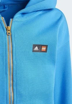 Adidas Sportswear Classic Lego®Hoodie- Zip-Up Sweatshirt - Shock Blue Black Black -Adidas Shop be80457fca9a4c9ebae6e4148d5c3f11