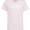 Adidas Sportswear Essentials Linear LogoSlim Fit - Print T-Shirt - Clear Pink White -Adidas Shop be90deb0e1c04c7d9de6552c3b3d9448