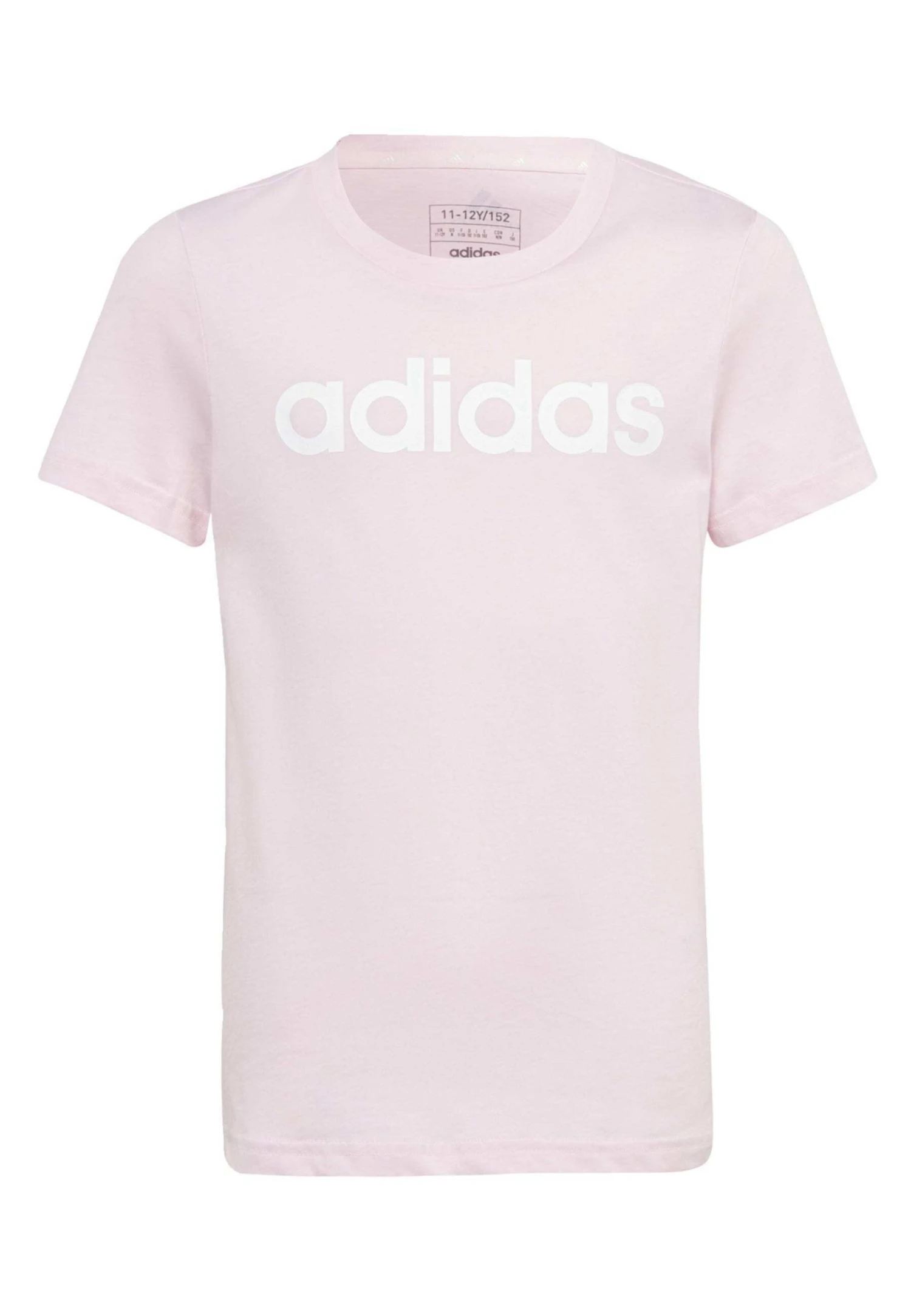 Adidas Sportswear Essentials Linear LogoSlim Fit - Print T-Shirt - Clear Pink White 3 Adidas Sportswear Essentials Linear LogoSlim Fit - Print T-Shirt - Clear Pink White