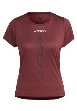 Adidas Sportswear Terrex Agravic Trail Running- Print T-Shirt - Shadow Red -Adidas Shop beb750d4d585490886dbec01b31f8854