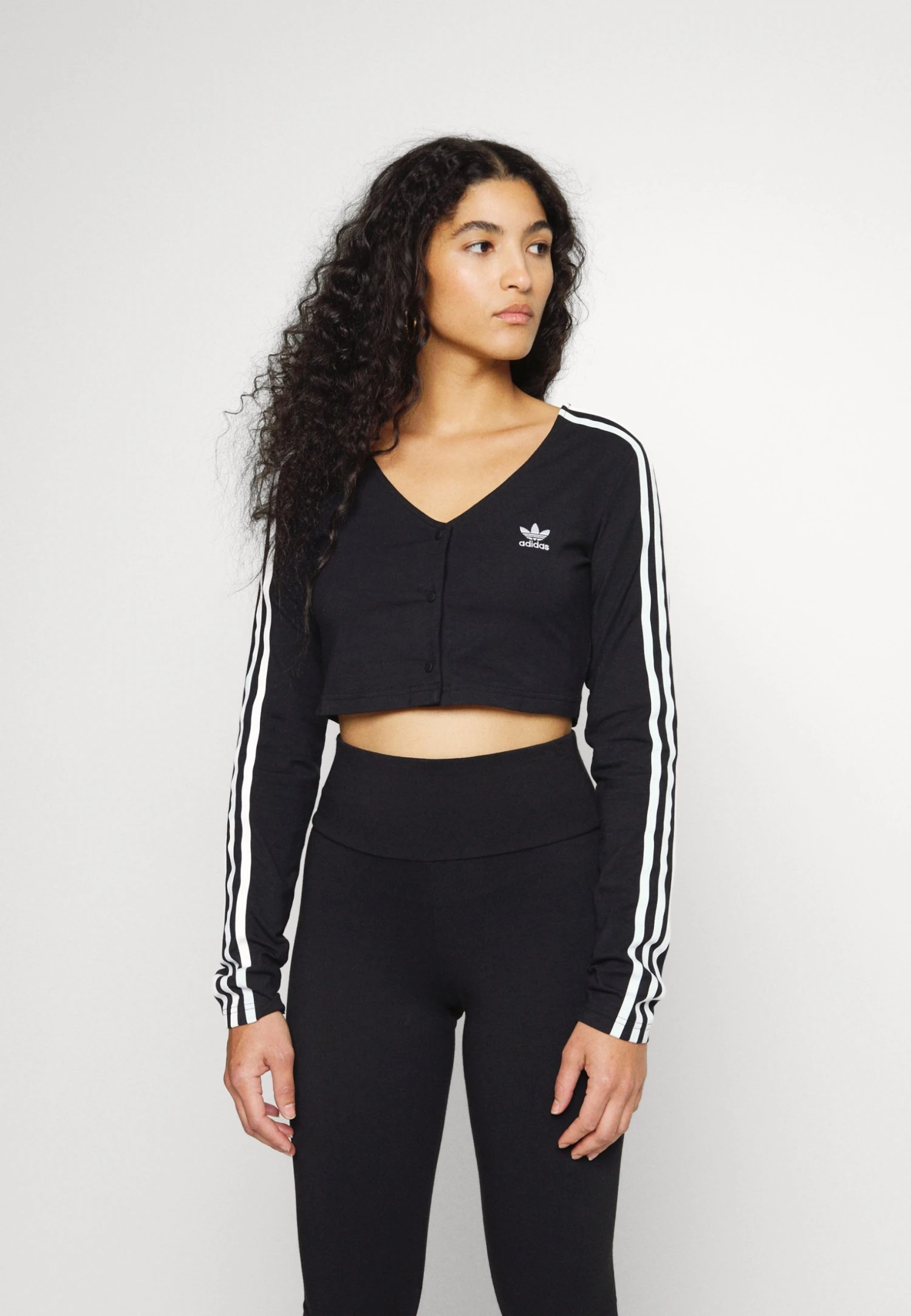 Adidas Originals Button- Summer Jacket - Black 5 Adidas Originals Button- Summer Jacket - Black - Image 3