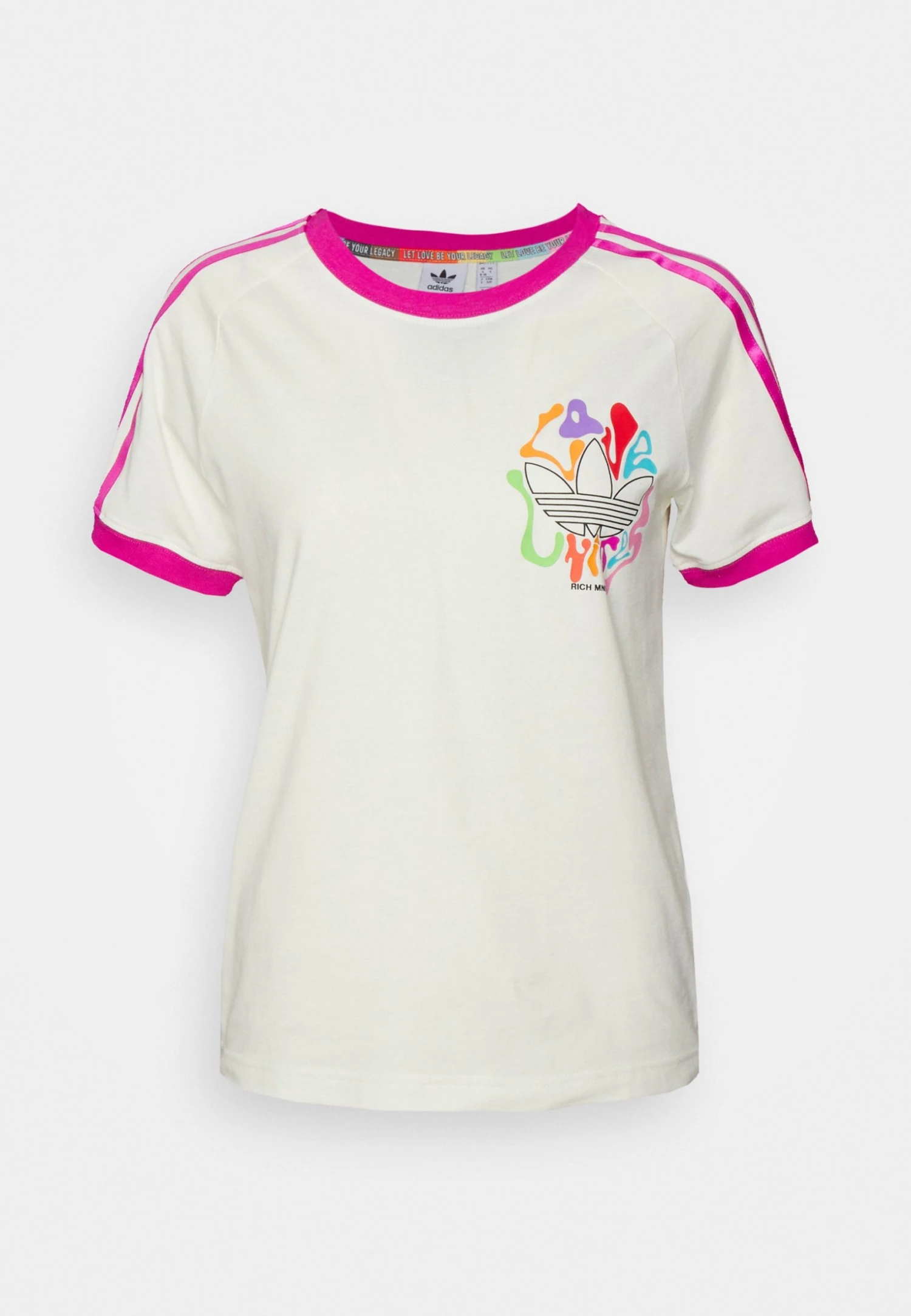 Adidas Originals Pride 3S Tee - Print T-Shirt - Off White 10 Adidas Originals Pride 3S Tee - Print T-Shirt - Off White - Image 8