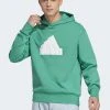 Adidas Sportswear M Fi Bos Hd - Hoodie - Semi Court Green