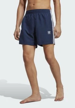 Adidas Originals Stripes - Swimming Shorts - Night Indigo White