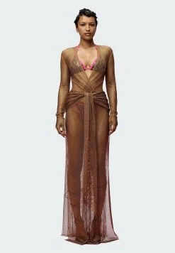 Adidas Originals Ivy Park Crystal Mesh Cover-Up - Maxi Dress - Mesa