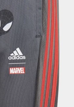 Adidas Sportswear X Marvel Spider - Tracksuit Bottoms - Grey Six Black Bright Red -Adidas Shop c4536035130545009107527bd2c64a5b