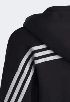 Adidas Sportswear Stripes Full Zip Hoodie - Zip-Up Sweatshirt - Black White -Adidas Shop c5ca4c15eb49478fb7d651a3536ae63f