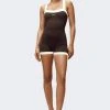 Adidas Originals Ivy Park 60S Swim Unitard - Swimsuit - Dark Brown Cream White 2 Adidas Originals Ivy Park 60S Swim Unitard - Swimsuit - Dark Brown Cream White -Adidas Shop c92fb4e193c1420884c5d9d9e7dd3030