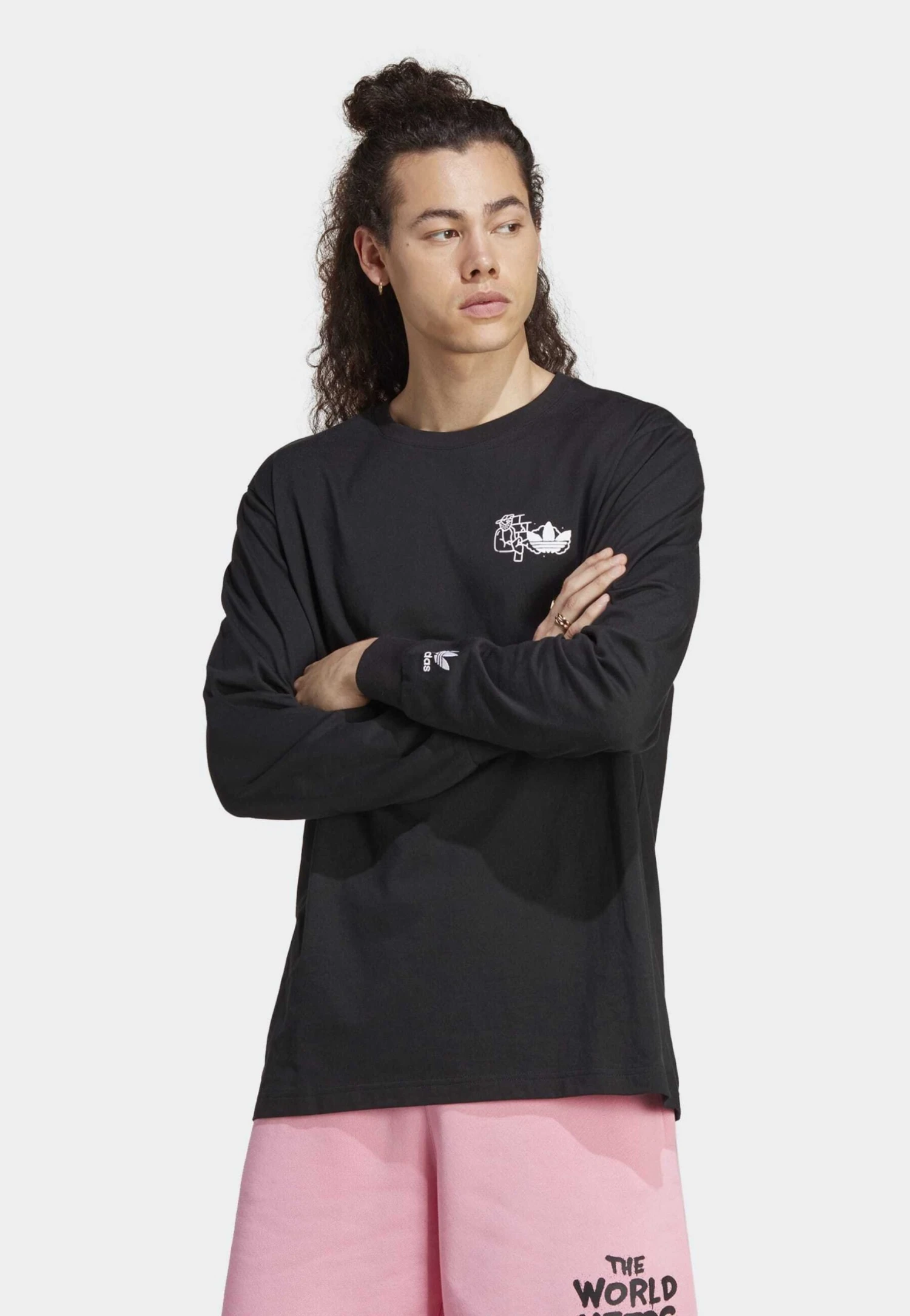 Adidas Originals Hack The Elite Graphic - Long Sleeved Top - Black 4 Adidas Originals Hack The Elite Graphic - Long Sleeved Top - Black - Image 2