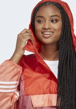 Adidas Sportswear Wind Rdy Hooded Anorak - Windbreaker - Pink Strata Preloved Red Semi Coral Fusion -Adidas Shop cbc7bec9222b49239b941881b6c6343c