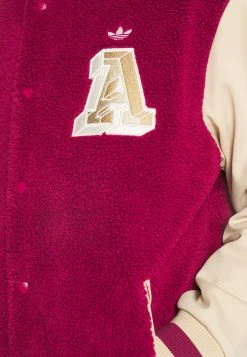 Adidas Originals Varsity Jacket - Bomber Jacket - Legacy Burgundy -Adidas Shop cd2d530a65554c148e7abf99063b2f05