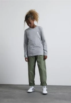 Adidas Originals Tee Junior Unisex - Long Sleeved Top - Medium Grey Heather/White -Adidas Shop ce62432c37fd4fbd978f07ad16d589cd