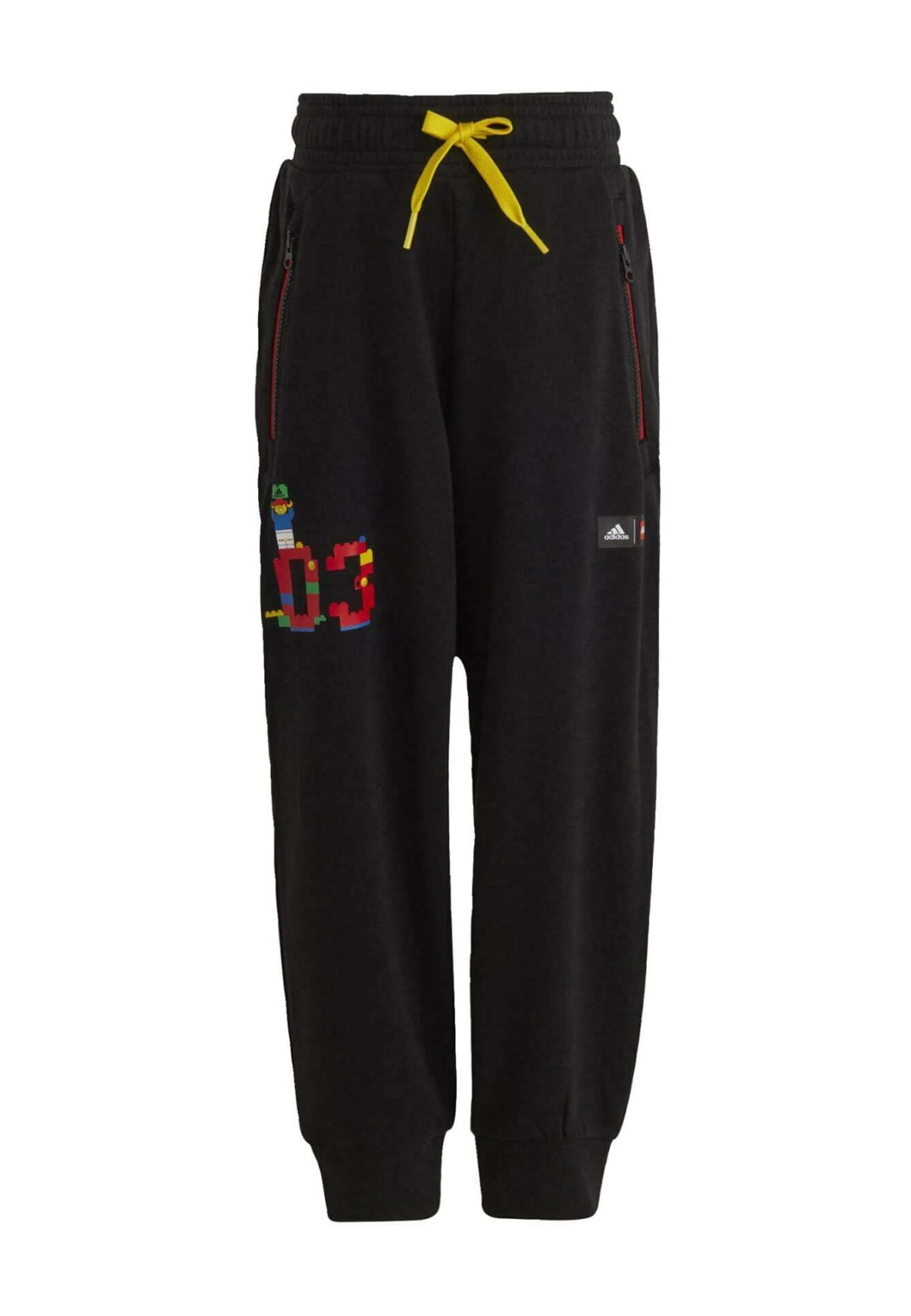 Adidas Sportswear Classic Lego® - Tracksuit Bottoms - Black Red 5 Adidas Sportswear Classic Lego® - Tracksuit Bottoms - Black Red - Image 3