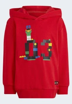 Adidas Sportswear Classic Lego - Hoodie - Red -Adidas Shop ce8e07ecfb954eb789d504ec5120a109