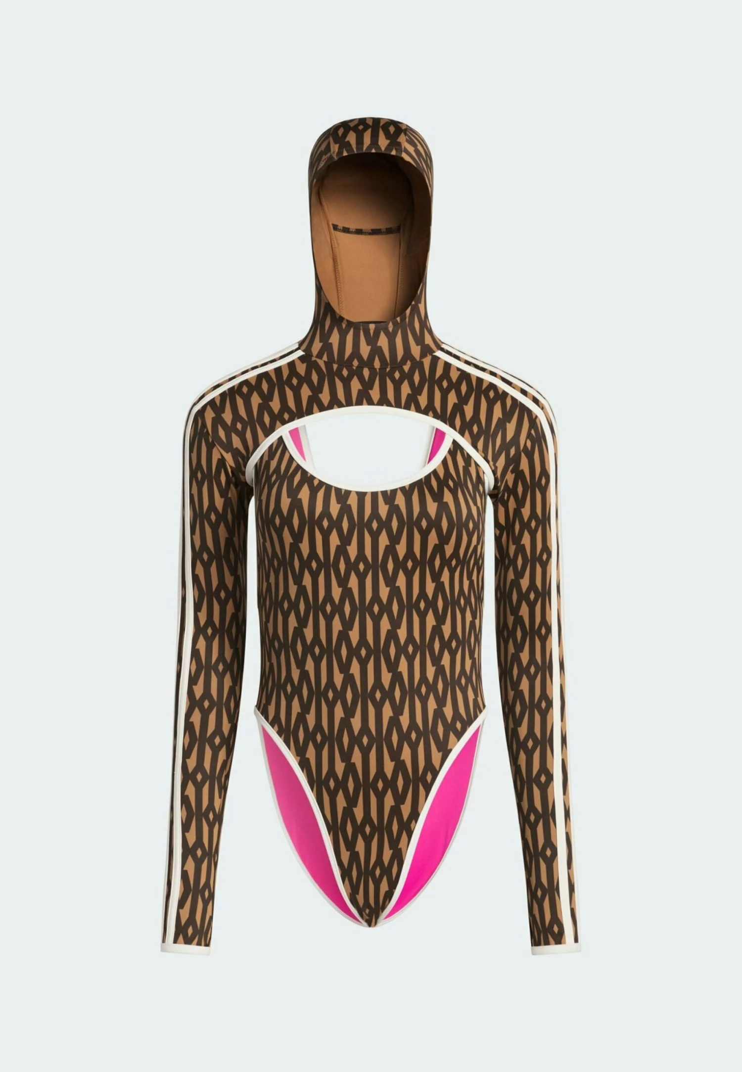 Adidas Originals Reversible Classic With Shrug - Swimsuit - Mesa Dark Brown Shock Pink 11 Adidas Originals Reversible Classic With Shrug - Swimsuit - Mesa Dark Brown Shock Pink - Image 9