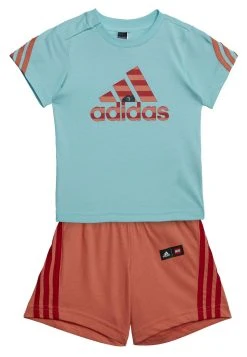 Adidas Sportswear Classic Legotee- Shorts - Clear Aqua Semi Coral -Adidas Shop cf853d83ce0d4aa6b702aa75a4583698