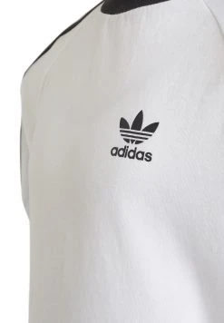 Adidas Originals Stripes- Print T-Shirt - White -Adidas Shop cf868f55766b4b4daefcc85c55bc1b64