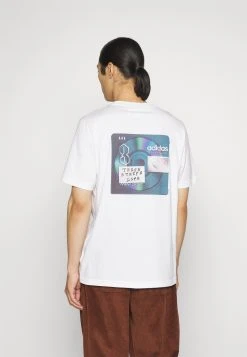 Adidas Originals Back Tee - Print T-Shirt - White -Adidas Shop cfe5c2107ca84e71a7b6fb8650968a65