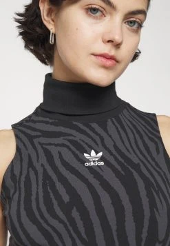 Adidas Originals Dress - Shift Dress - Carbon/Black -Adidas Shop d044f4235e164574b031cfc04ba3793f