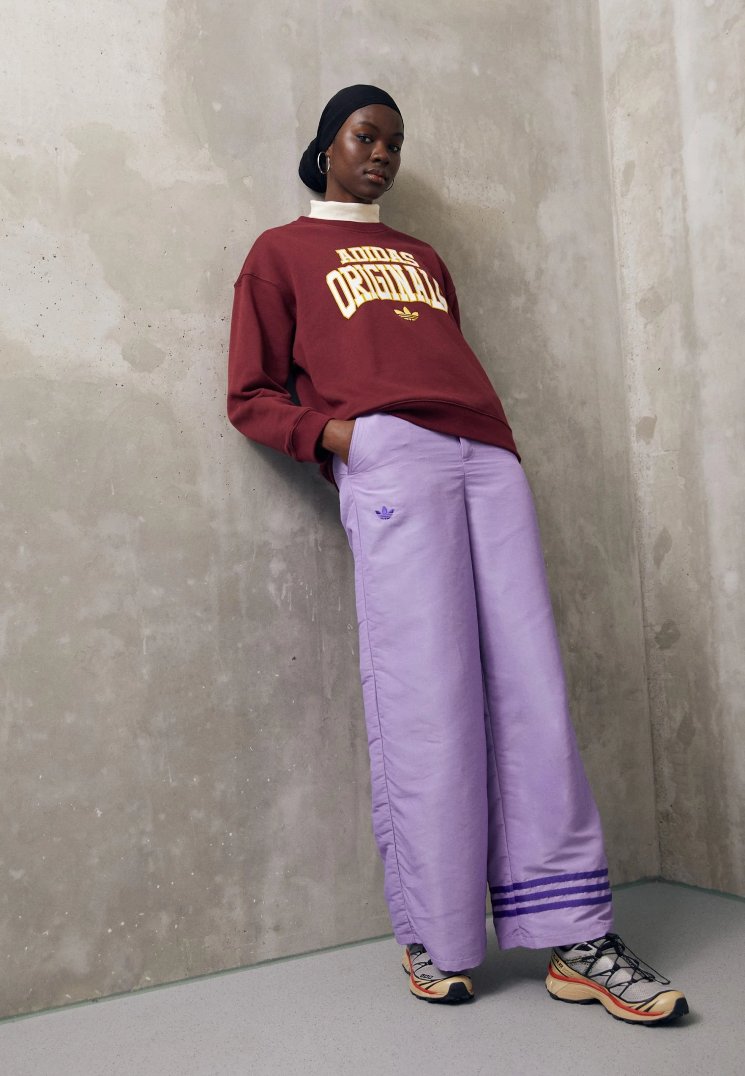 Adidas Originals Sweatshirt - Shadow Red 4 Adidas Originals Sweatshirt - Shadow Red - Image 2