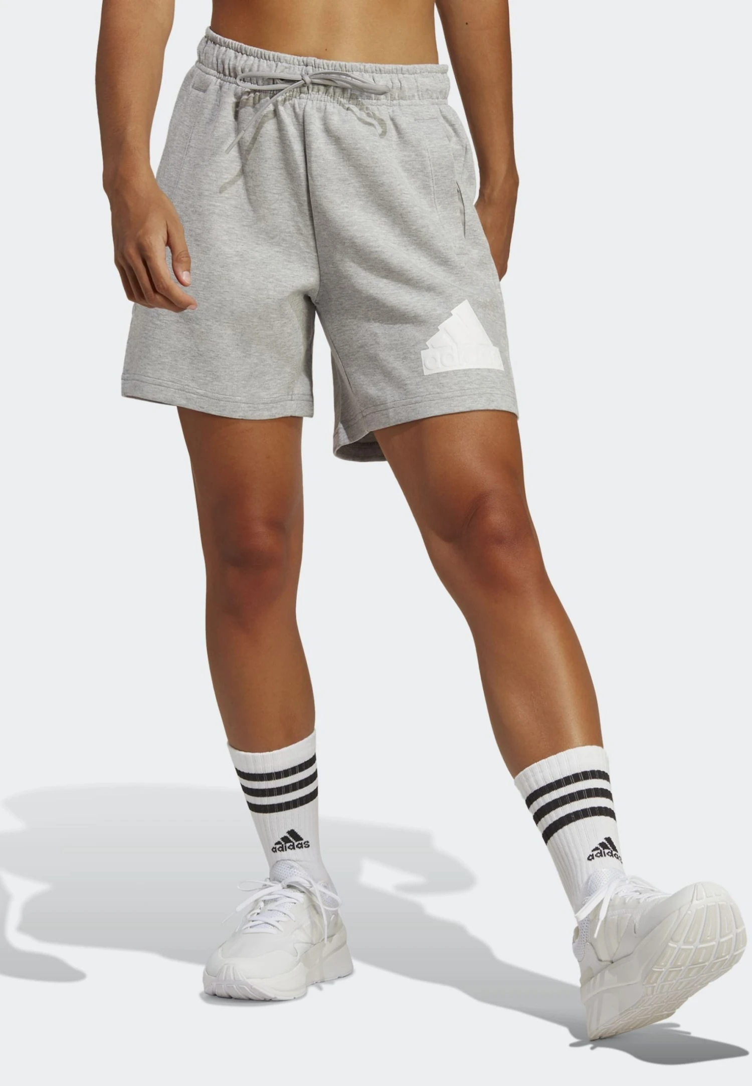 Adidas Sportswear Future Icons Badge- Tracksuit Bottoms - Medium Grey Heather 3 Adidas Sportswear Future Icons Badge- Tracksuit Bottoms - Medium Grey Heather