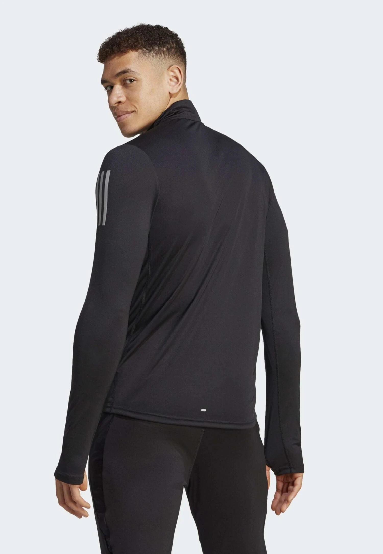 ADIDAS PERFORMANCE Otr Zip - Long Sleeved Top - Black 4 ADIDAS PERFORMANCE Otr Zip - Long Sleeved Top - Black - Image 2
