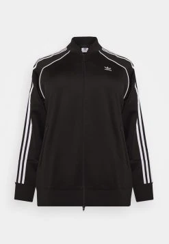 Adidas Originals Tracktop Plus Size - Training Jacket - Black/White -Adidas Shop d3c438a1fc1c4689b4fe313362207820