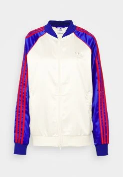 Adidas Originals Track - Bomber Jacket - White/Lucid Blue -Adidas Shop d3c7e2aa40e64ba2b2fcbbcce4792be4