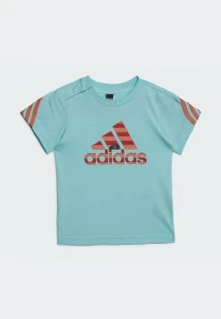 Adidas Sportswear Classic Legotee- Shorts - Clear Aqua Semi Coral -Adidas Shop d6114aafb6b749f3ba4ad41b1d86f7d2