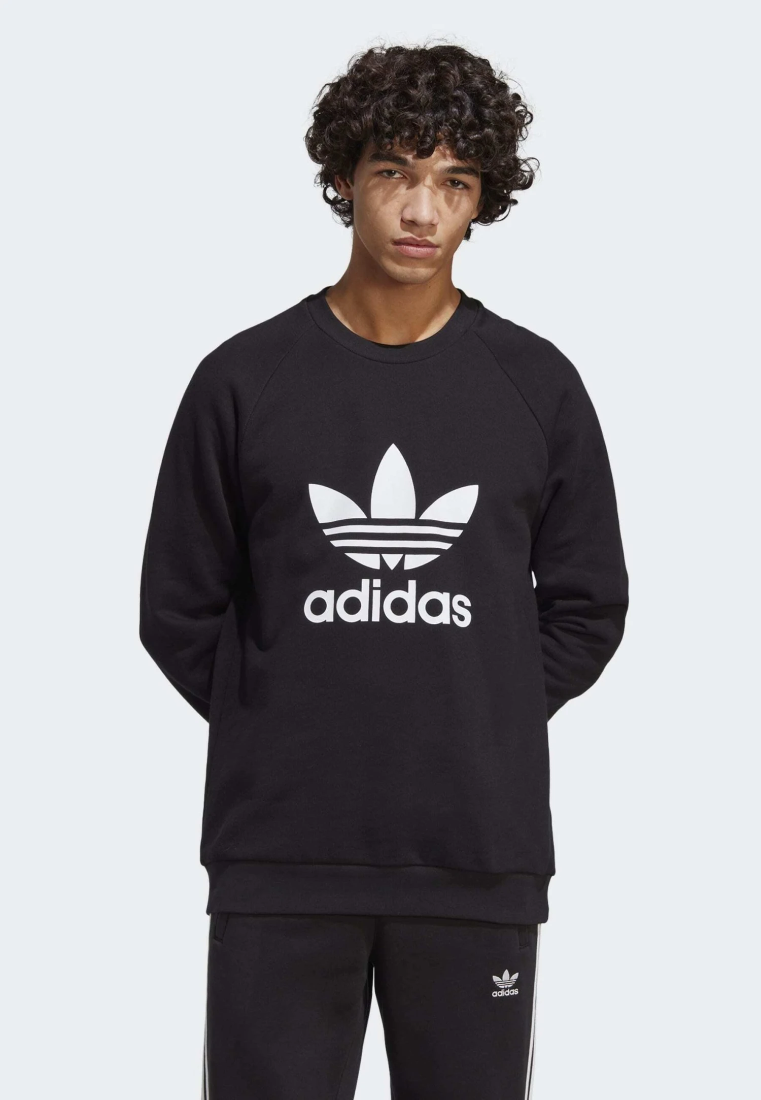 Adidas Originals Trefoil Crew - Sweatshirt - Black 3 Adidas Originals Trefoil Crew - Sweatshirt - Black