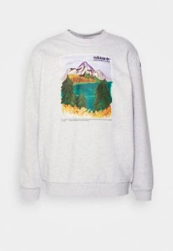 Adidas Originals Crew - Sweatshirt - Light Grey Heather -Adidas Shop da108d1afc8d4c6e8d31b24961cd0716