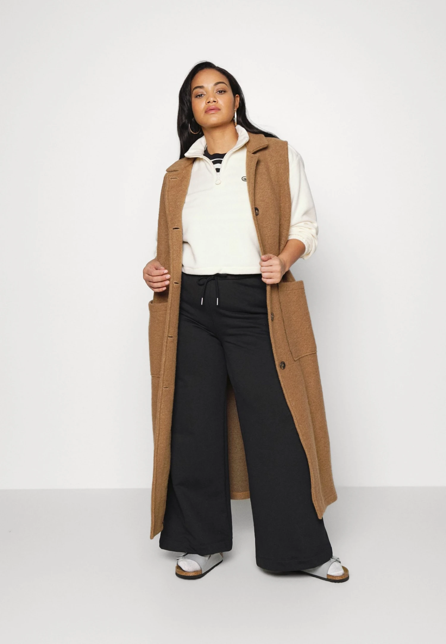 Adidas Originals Cropped - Fleece Jumper - White 8 Adidas Originals Cropped - Fleece Jumper - White - Image 6