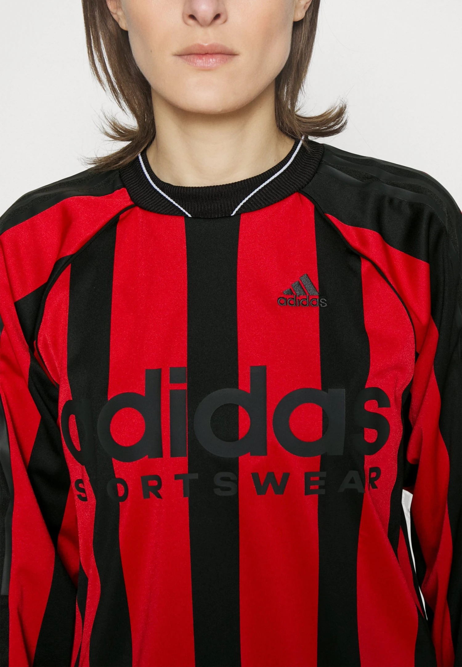 Adidas Sportswear Longsleeves - Long Sleeved Top - Black/Red 8 Adidas Sportswear Longsleeves - Long Sleeved Top - Black/Red - Image 6