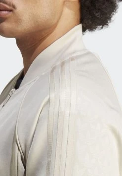 Adidas Originals Graphics Monogram Sst Track - Zip-Up Sweatshirt - Beige -Adidas Shop dda08aaa6ae848d482f9cede3285e700