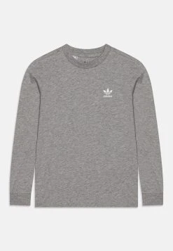 Adidas Originals Tee Junior Unisex - Long Sleeved Top - Medium Grey Heather/White -Adidas Shop de1cf42cb8ca4be98a83991b640b2055