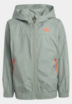 Adidas Sportswear U Ce Q2 Wb - Light Jacket - Silver Green/App Solar Red -Adidas Shop def781aaf08840feba29d19ab3f83e8f