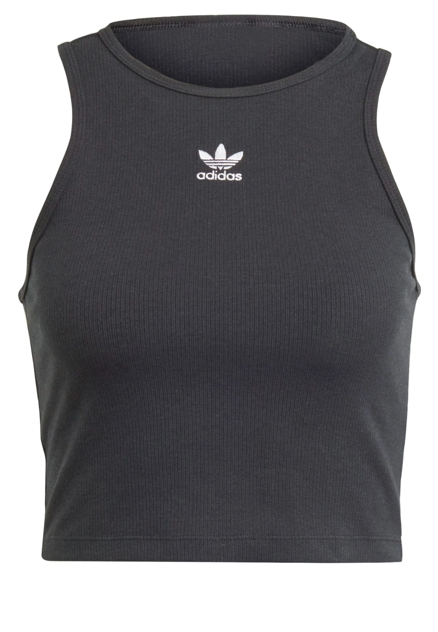 Adidas Originals Essentials Rib Tank Top - Top - Black 7 Adidas Originals Essentials Rib Tank Top - Top - Black - Image 5