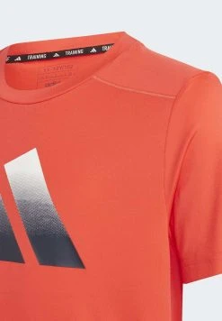 Adidas Sportswear Train Icons Aeroready Logo- Print T-Shirt - Bright Red/White/Legend Ink -Adidas Shop e1c821fdcf2f46d39f8b25f4394c1aaa