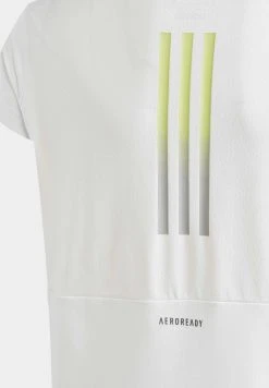 Adidas Sportswear Training Aeroready 3-Stripes - Print T-Shirt - White/Pulse Lime/Pulse Lime -Adidas Shop e37ece6684c74a5083d875b3016f7e90