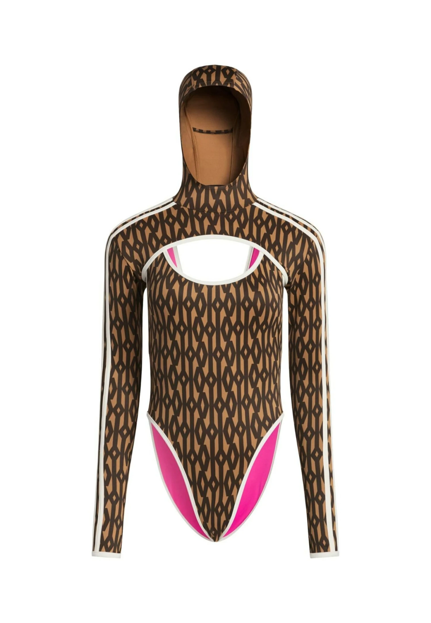 Adidas Originals Reversible Classic With Shrug - Swimsuit - Mesa Dark Brown Shock Pink 9 Adidas Originals Reversible Classic With Shrug - Swimsuit - Mesa Dark Brown Shock Pink - Image 7