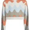 Adidas Sportswear Marimekko Allover Print - Sweatshirt - Cloud White Ice Blue Semi Coral Light Brown