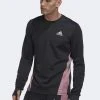 ADIDAS PERFORMANCE Own The Run Colorblock- Sweatshirt - Black/Multicolor Semi Impact/Orange -Adidas Shop e5b461e32de84962ae1f0c8521d337e3