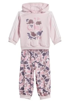 Adidas Sportswear Dino Camo Allover Print French Set - Tracksuit - Clear PinkWhite