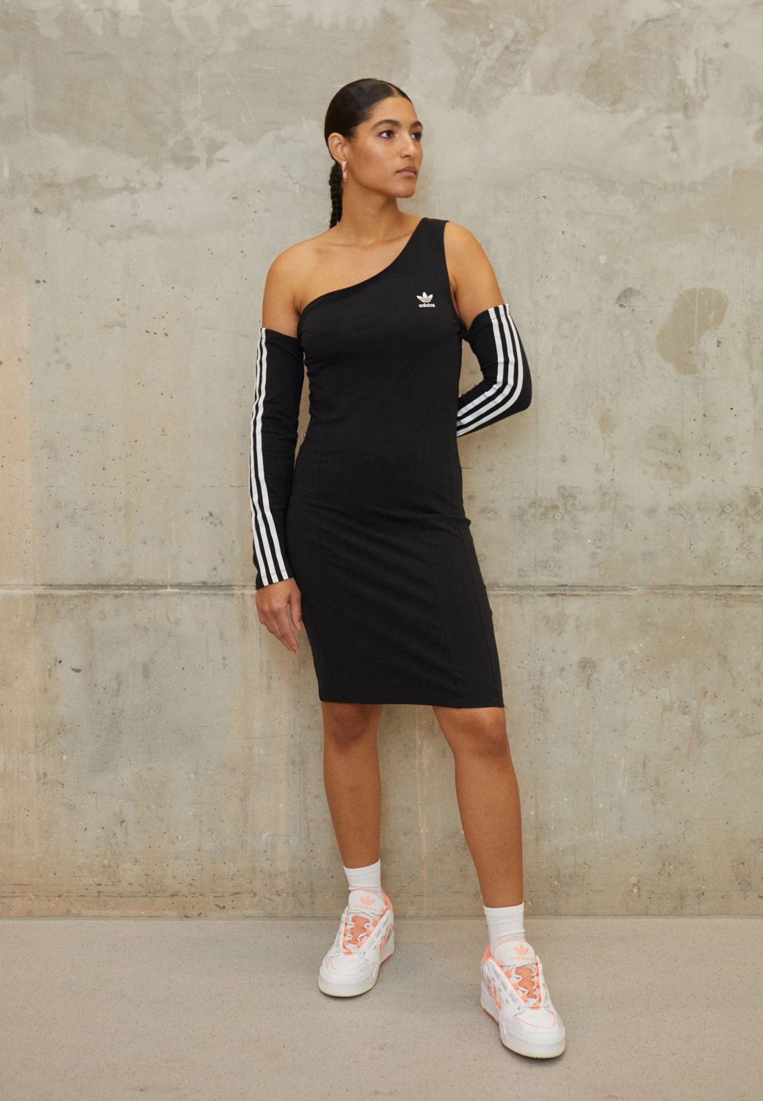 Adidas Originals Cutout Dress - Jersey Dress - Black 4 Adidas Originals Cutout Dress - Jersey Dress - Black - Image 2