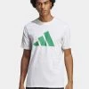 ADIDAS PERFORMANCE Tr-Es Fr Logo T - Print T-Shirt - White/Court Green -Adidas Shop e9fe10877ab64ee6bca8b15d42cf64eb