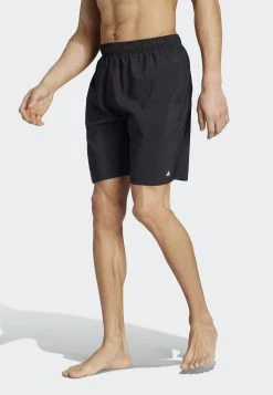 Adidas Sportswear Solid Clx Classic-Length - Swimming Shorts - Black Lucid Lemon