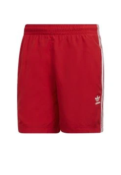 Adidas Originals Adi Classics 3-Stripes - Swimming Shorts - Red -Adidas Shop eb3be2551e694b45ad9253f0acf92856