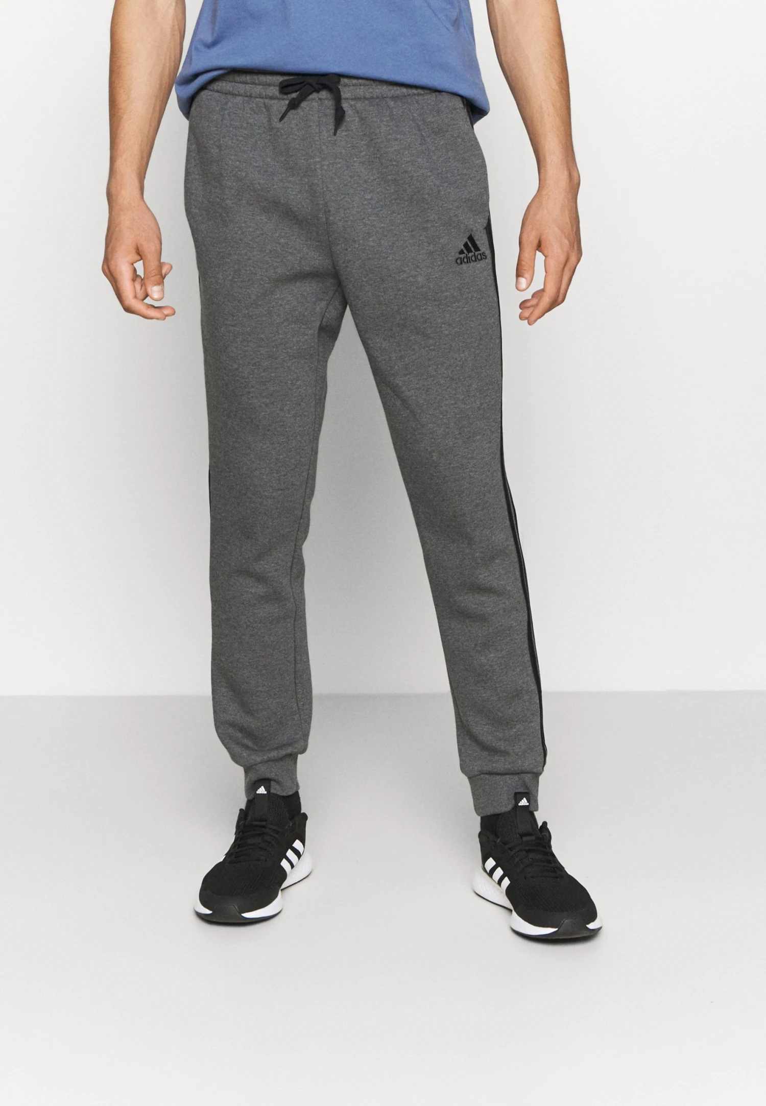 Adidas Sportswear Tracksuit Bottoms - Dark Grey Heather/Black 3 Adidas Sportswear Tracksuit Bottoms - Dark Grey Heather/Black